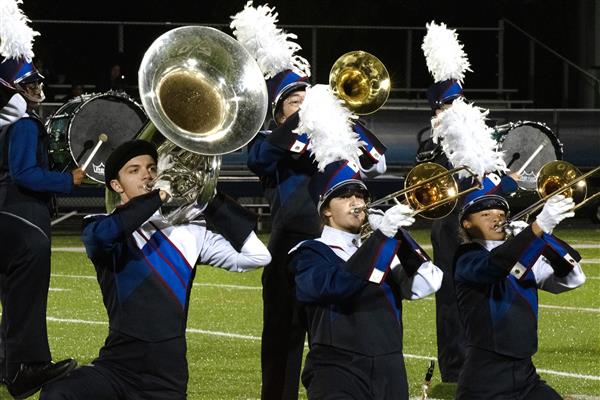 Old Mill High School Marching Band Performing